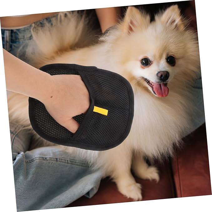 2pcs Pet Hair Removal Gloves Pet Grooming Mitt Pet Dog Cat Grooming Glove Dog Shampoo Brush Grooming Gloves for Cats Cat Mittens Pet Deshedding Glove Dog Washing Gloves Cloth Black