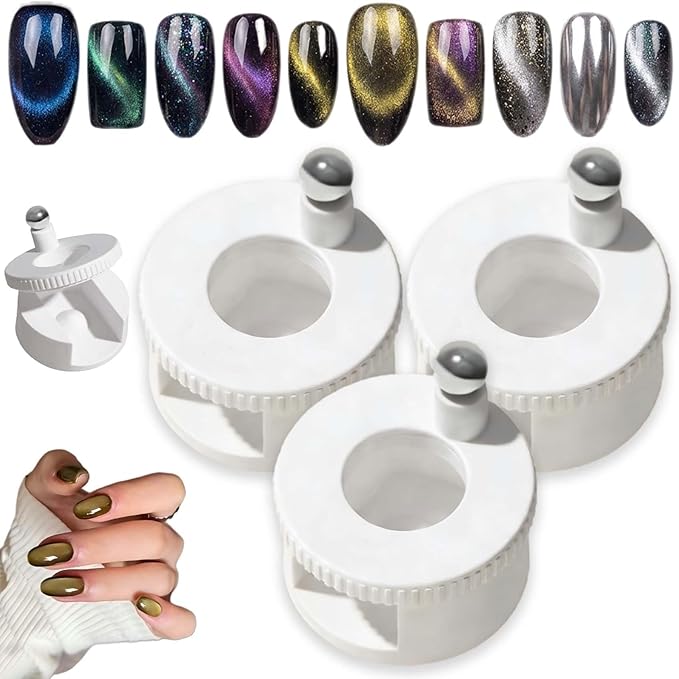 2026 New Rotating Cat Eye Magnet, 360° Rotating Cat Eye Magnet For Nails,Glass Bead NailMagnet