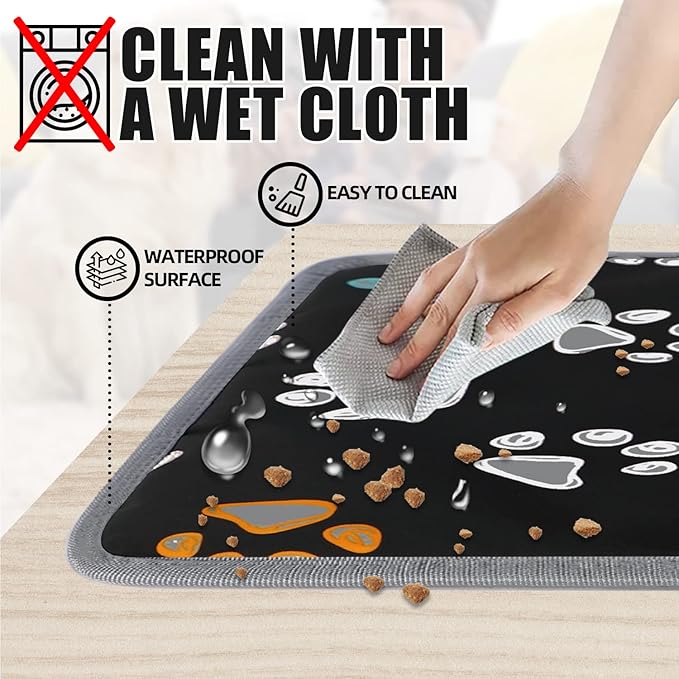furrybaby Dog Heating Pad (24 x 16 in), Waterproof Pet Heating Pad for Dogs & Cats, Timer or Always-On Mode, Adjustable Temperature, Chew-Resistant, Black