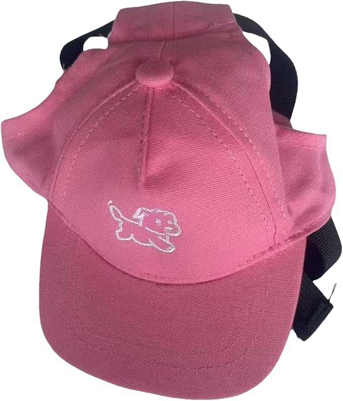 Permeable Cotton Dog Hat with Regulable Strap Sun Protective Baseball Puppies Headwear Pet Supply Pet Sun Protecting