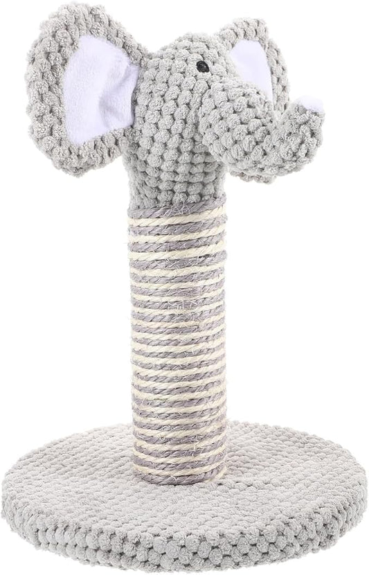 Cat Scratching Post Indoor Cats - 10.6" Tall Elephant Shape Scratching Post - Cat Claw Scratcher for Indoor Cats Sisal Rope Scratch Pad for Cat Training Climbing