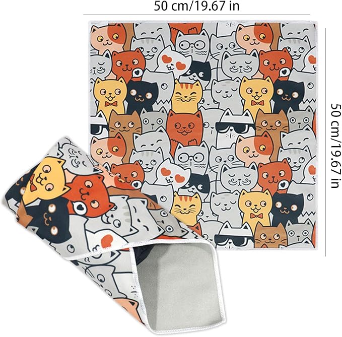 Cat Wrap - Self-Adherent Cat Blanket for Cutting Nails | Anti-Scratch Control Multifunctional Anti-Escape Washing Grooming Indoor Clip Nails Clean Ears Animal Trimming Clipping