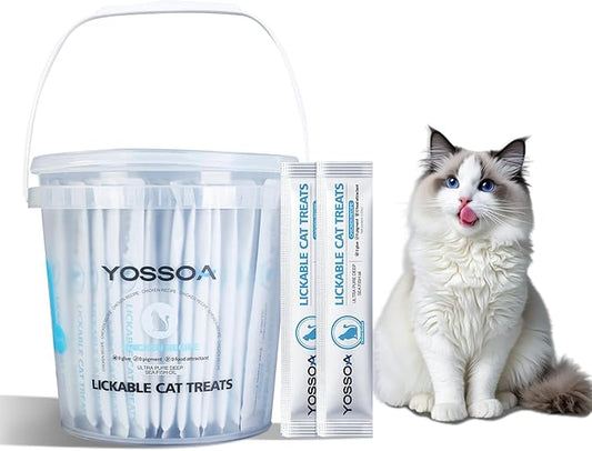 100tubes Cat Treat Snack Wet Lickable Squeeze Stick Lickable Treats Dogs & Cats Omg3 Squeezable Creamy Purée Cat Snack Chicken Lickables with Multivitamin pet Treats Healthy Grain-Free