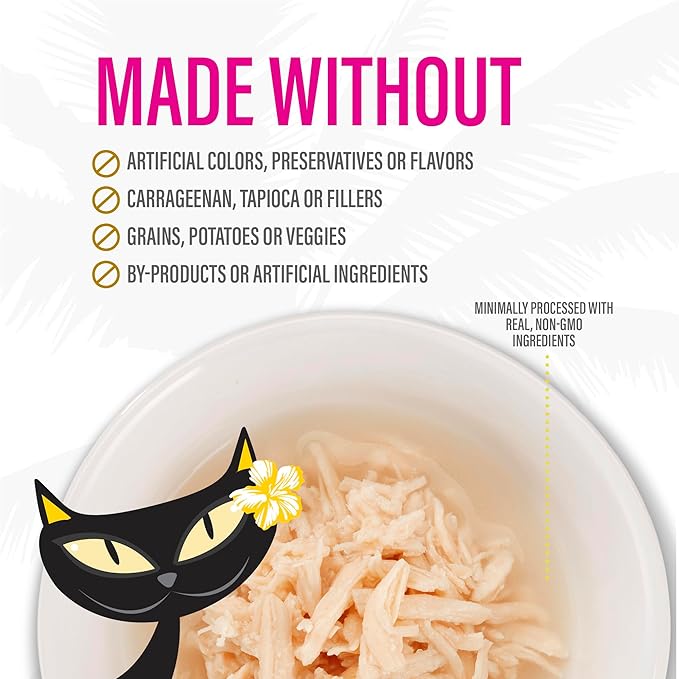 Tiki Cat Born Carnivore Complements Wet Cat Food Topper, Chicken, 2.1 oz. Pouch (12 Count)