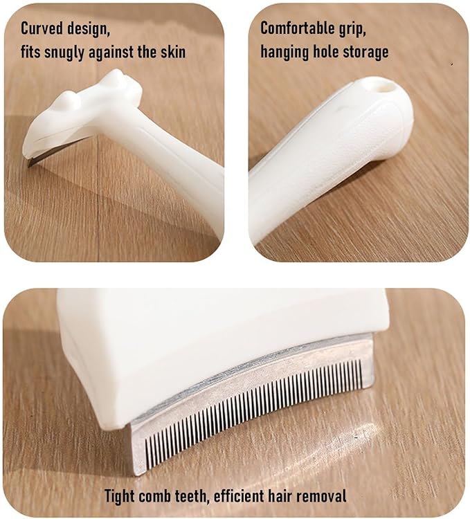 Pssopp Cat Supplies Plastic Pet Hair Grooming Brush Dog Deshedding Tool for Short Medium Cats Horses Rabbits Pet Deshedding Comb, Comb