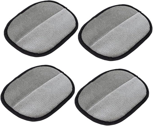 Cabilock 4Pcs Double Sided Cat Grooming Gloves Pet Hair Remover Mitt for Furniture Clothing and Carpets Strong Adhesion for Easy Hair Removal User Friendly Design for Cats