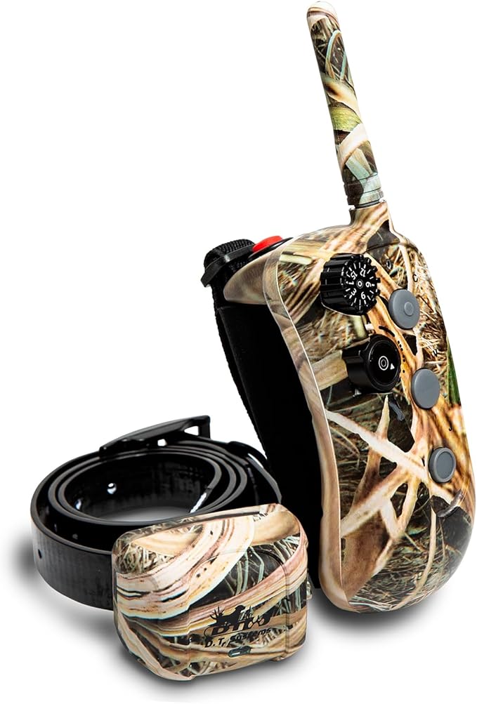DT SYSTEMS RAPT1400 Camo E-collar Remote Rapid Access Pro Trainer, Compact Waterproof Gentle Touch Stimulation Dog Training System, Transmitter w/ Hand Strap