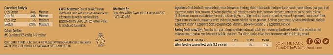 Taste of the Wild Canyon River Feline Recipe with Trout & Salmon in Gravy 5.5oz (pack of 24)