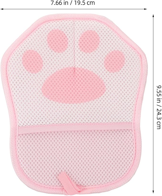 SUPVOX 3pcs Pet Hair Removal Gloves Static Electrostatic Grooming Mitts for Cats and Dogs Reusable Pink Hair Cleaning Gloves for Shedding and Bathing