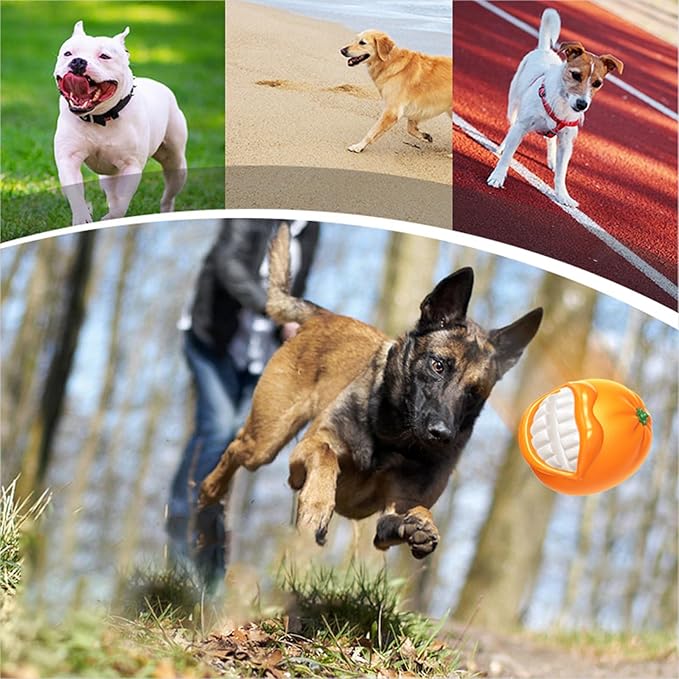 Dogs Chewing Toy for Pet Teeth Pumpkin Boredom Dogs Biteable Squeaky Playful Dog Supplies Chewing for Indoor Entertainment