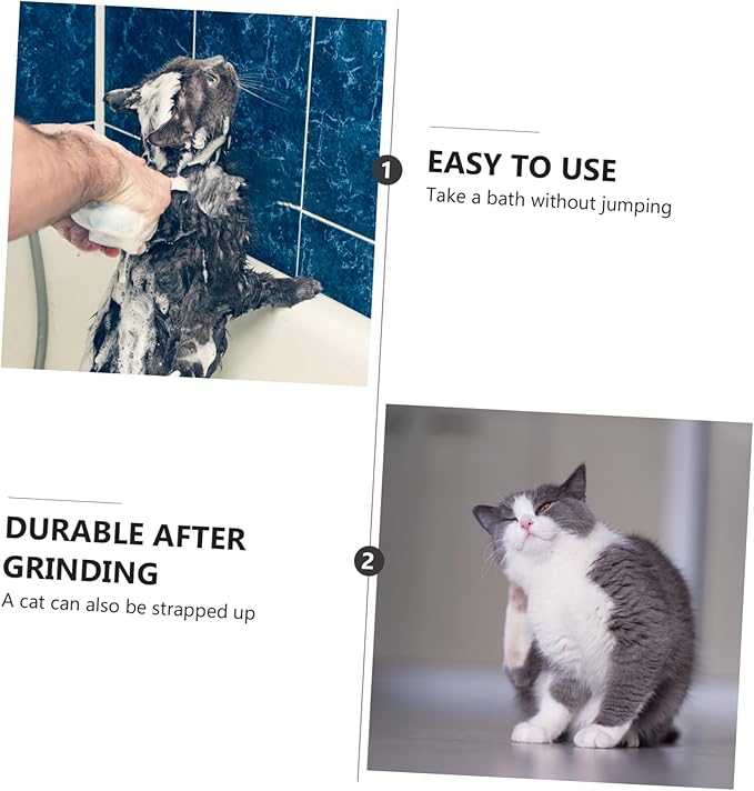 Kisangel Cat Shower Net Bag Breathable Pet Bathing Bag for Cats and Kittens for Grooming Bathing Nail Care and Treatment Strong and Tear-Resistant Design