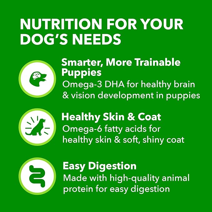 IAMS Proactive Health Puppy Wet Dog Food, Classic Ground Dog Wet Food, with Chicken and Rice, 13 oz. Cans (Pack of 12)