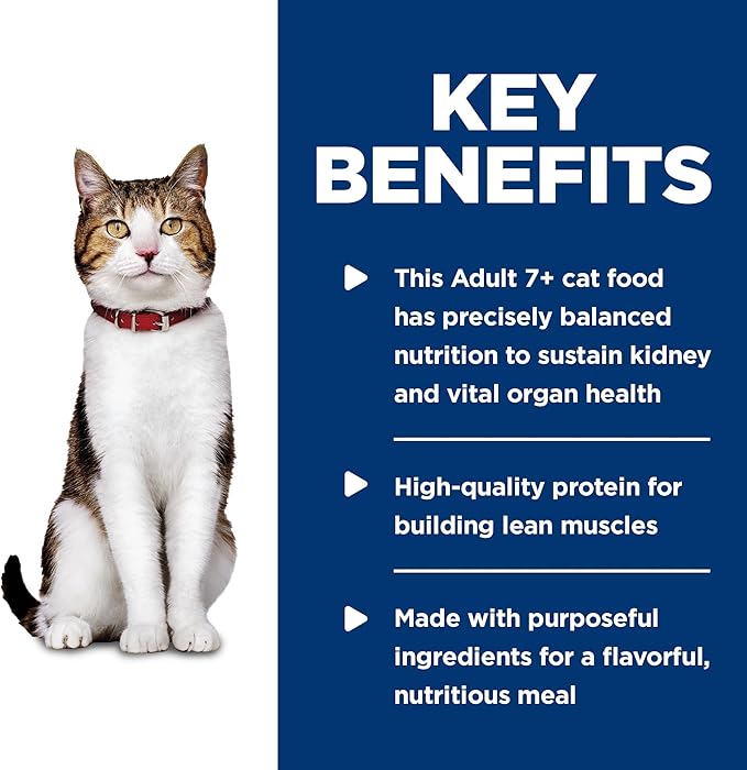 Hill's Science Diet Adult 7+,Senior Adult 7+ Premium Nutrition,Wet Cat Food,Chicken Minced,2.9 oz Can,(Pack of 48)
