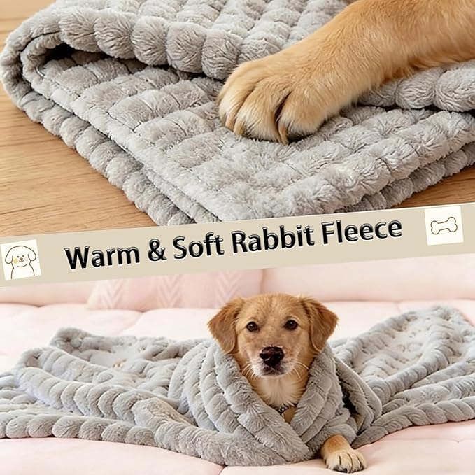 Emotional Support Dog Blanket, Soft Plush Security Blanket for Dogs & Cats, Calming Comfort Throw for Couch Bed Kennel Crate, Machine Washable Pet Supplies(Yellow,47.24 * 78.74")