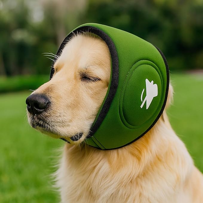 Peiiwdc Dog Ear Covers Earmuffs Hearing Protections for Pet Ear Wrap for Grooming Bathing Blowing Drying Supplies Adjustable Noise Reducing Earmuffs for Dogs