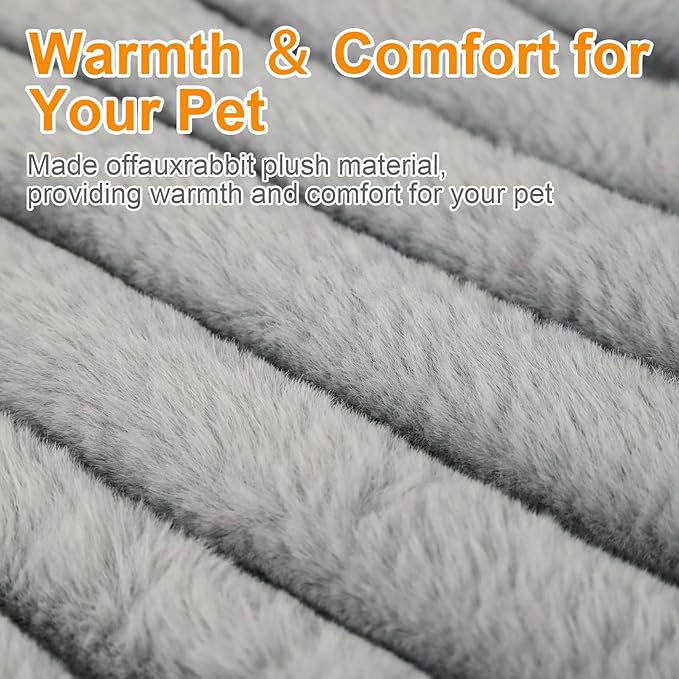 Washable Small Cat Dog Bed,Calming Anti Anxiety Round Donut Dog Bed,Cute Kitten Cat Beds for Indoor Cats,Fluffy Puppy Dogs Beds for Small Dogs, Anti-Slip Comfort Pet Bed(Grey,S)