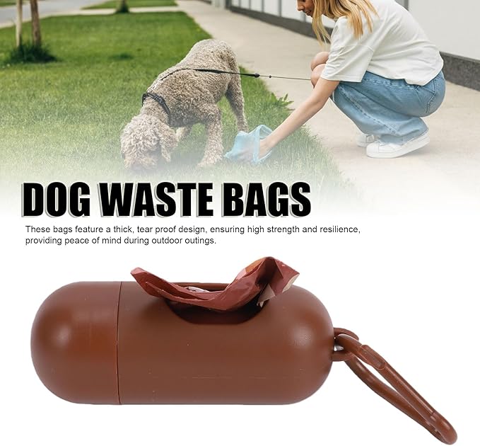 HEEPDD Dog Waste Bags, 18 Rolls Scented Poop Bag with Dispenser and Clip, Thick Leak Proof Cleanup Bags for Pet Dog Cat, Outdoor Walking Travel Supplies (#1)