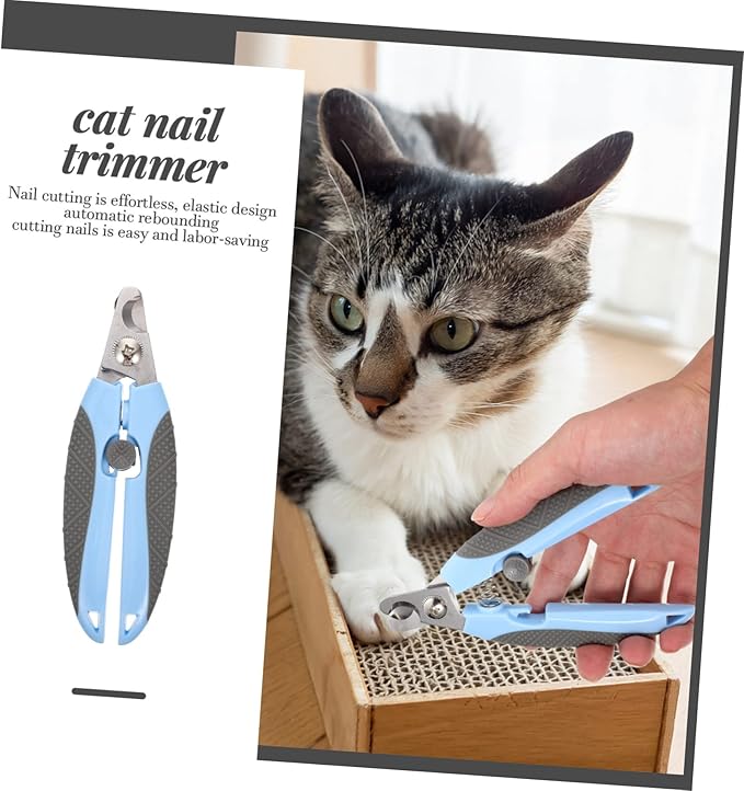 Totority Household Cat Nail Clipper Ergonomic Design Blades for Easy Trimming Portable Pet Grooming Tool for Cats and Animals Safe Comfortable Use