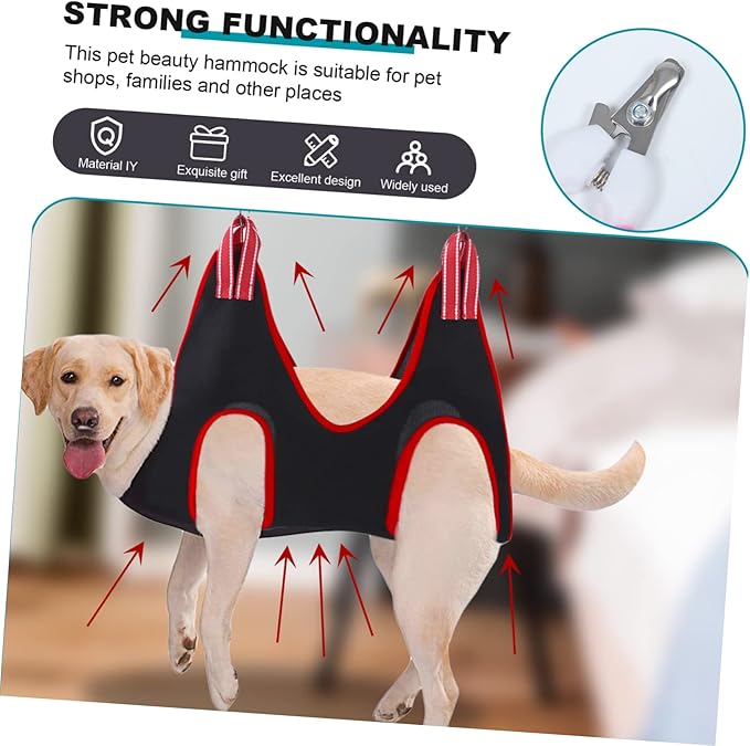 1set Pet Grooming Hammock for Cats and Dogs Nail Trimming Sling Easy to Use Accessories for Home and Pet Grooming Shops