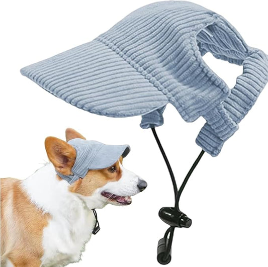 Dog Sun Hat, Adjustable Dog Baseball Cap with Ear Holes, Pet Supplies for Outdoor Picnic, Traveling, Walking, Hiking