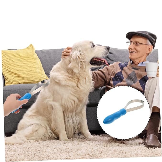 Kisangel PET Hair Removal Comb Non-slip Dog and Cat Grooming Brush Portable Hair Shaving Tool for Easy PET Care and Massage for Home Grooming