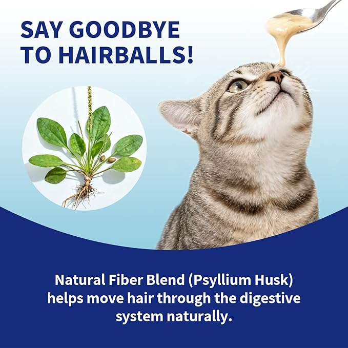 Squeezable Functional Cat Treat & Meal Topper – Chicken & Tuna with Fish Oil – Hairball & Digestive Support with Prebiotic Fiber – Grain-Free, 7 Pouches (2.8 oz Each / 19.7 oz Total)