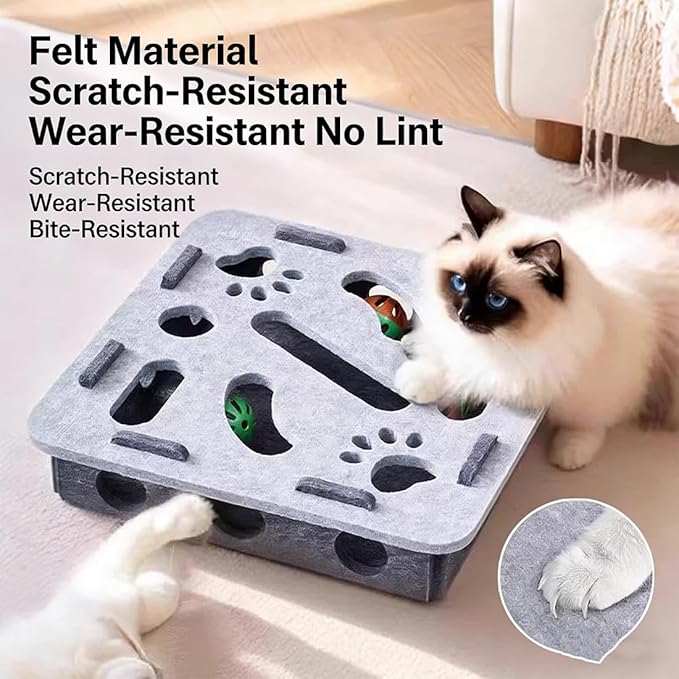 2026 New Cat Nail File Box, Nail File Box for Cats Stress Alternative to Clippers and Grinders, Sandpaper Inside for Indoor Cats Scratching for Indoor Cat (C-1)