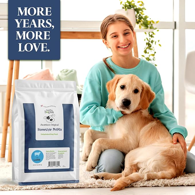 Healthy Dogma - Homestyle PetMix Dehydrated Lamb Dog Food - Clean Ingredient Food - No Preservatives, Homemade Dog Food (Homestyle PetMix with Lamb, 2 lbs)