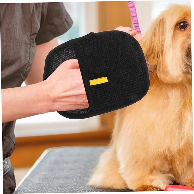 POPETPOP 2pcs Pet Hair Removal Gloves Double-Sided Brush Mitts for Dog Cat Grooming Hair Remover Tool Adhesion Tech Large for Thorough Cleaning