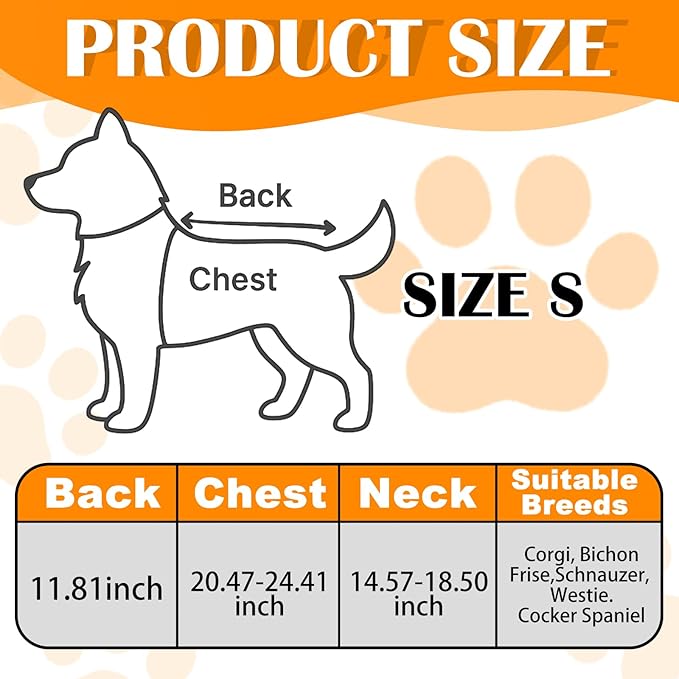 Dog Heated Warm Coat Jacket Pet Winter Black Vest Graphene Heat Lining Coat for Dogs Pet Outdoor Supplies(Not Included Batteries)(Small)