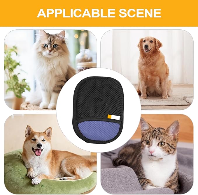 Lightweight Cat Hair Remover - Comfortable Dog Washing Gloves | Pet Size for Blue or Pink, Dog Grooming Gloves for Bedding Cleaning, Pet Remover, Glove