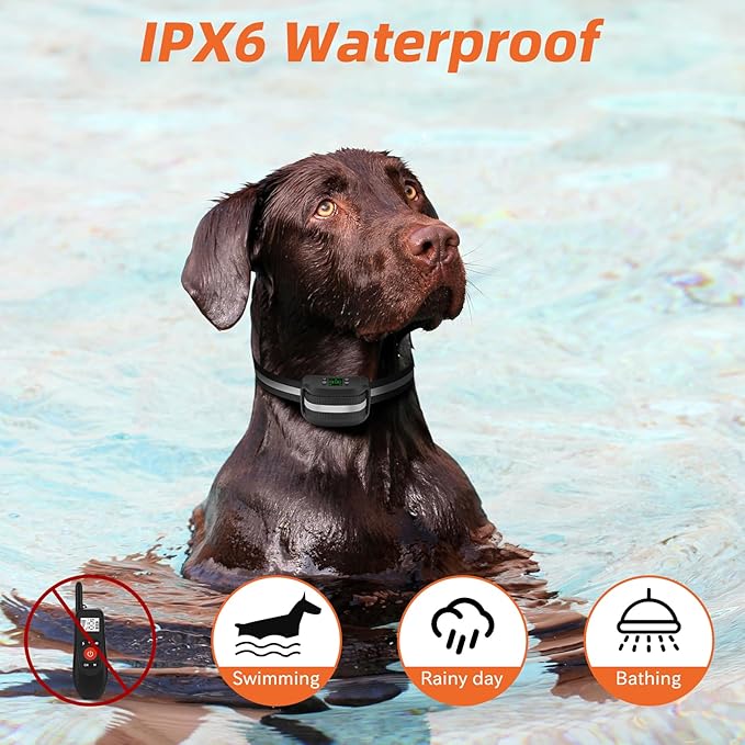 2-in-1 GPS Wireless Dog Fence & Remote Training Collar, Portable Pet Containment System, Electric Dog Fence, Beep/Vibration/Shock Correction Mode, for Dogs Over 18 Lbs