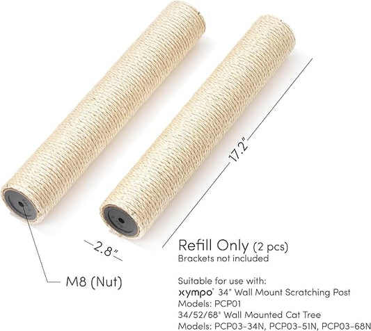 17" Scratching Post Refill - 2 Pack (Brackets Not Included)