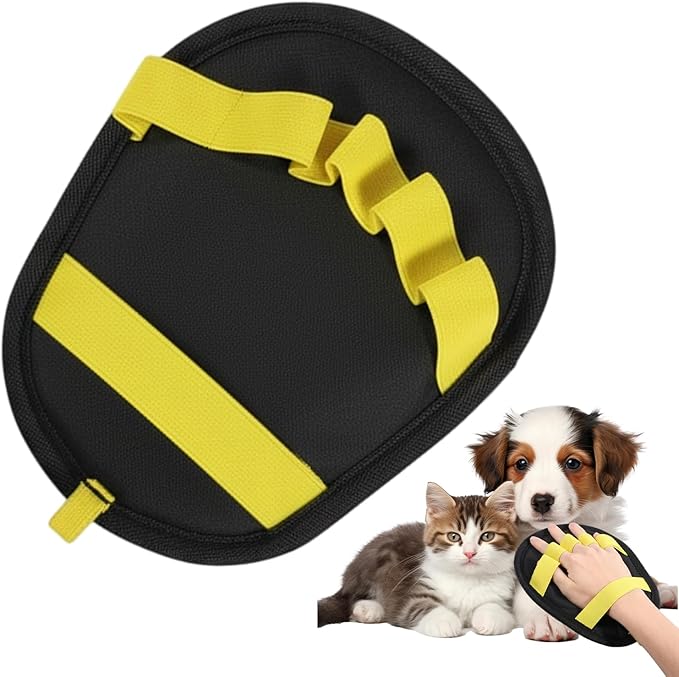 Pet, Five Finger Grooming Tool, Electrostatic Hair Remover Glove, Clothes Fabric Couch, Rubber Massage Material with Soft Bristles, Cleaning for Furniture Car Bed Carpet Shedding