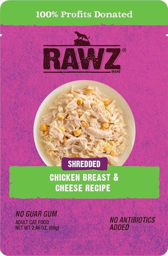 Rawz® Chicken Breast & Cheese Recipe 8/2.46 oz Pouches