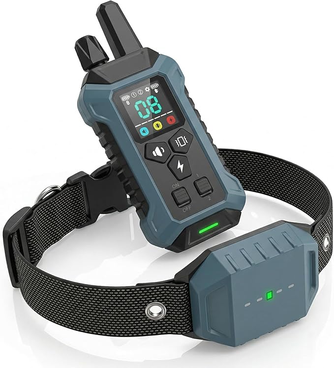 Remote Training Collar 3000FT Range – Rechargeable Waterproof Receiver, Adjustable Beep & Vibration Levels, Long Distance Control for Small Medium Large Dogs
