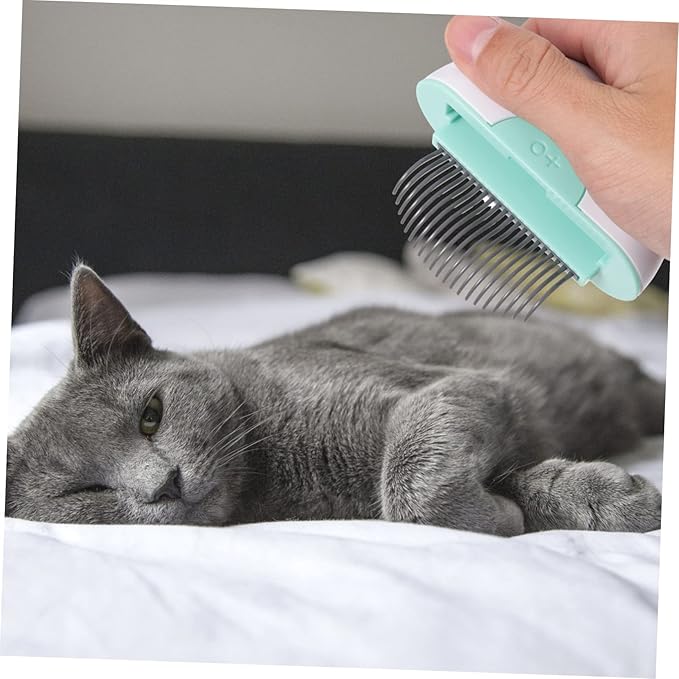 Pet Cat Hair Comb Brush Rake Grooming Stripping Tool Cat Grooming Cleaning Comb for Matted Hair
