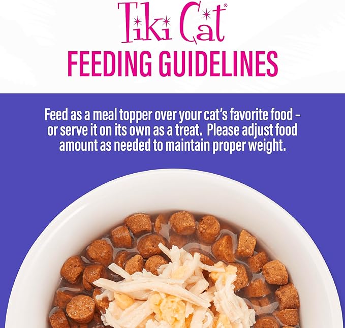 Tiki Cat Born Carnivore Complements Wet Cat Food Topper, Chicken & Egg 2.1 oz. Pouch (12 Count)