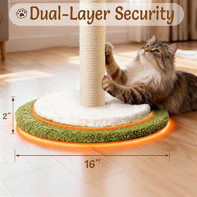 CWV 45" Tall Cat Scratching Post, Cute Starlight Bouquet Cat Scratcher for Indoor Adult Cats & Kittens, Cat Tree with Sturdy Base, Sisal Rope, Interactive Toys & Cat Gifts, Rascadores para Gatos