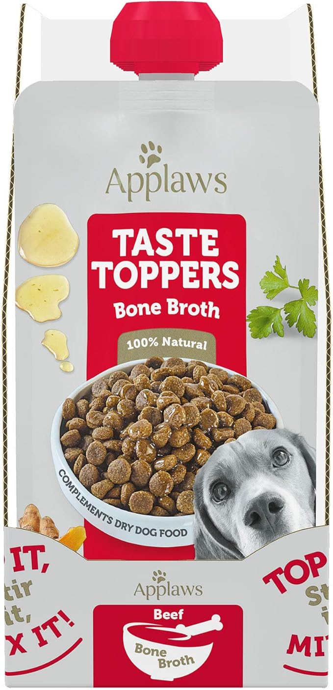 Applaws Taste Toppers Beef Bone Broth Wet Dog Food, 7.1 oz.