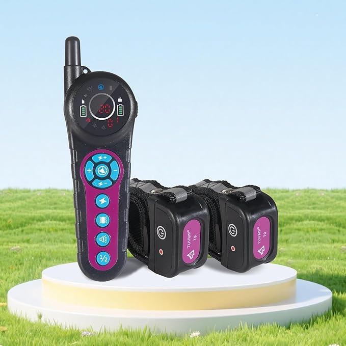 DOTSTAR Wireless Dog Fence Training Collar 2-in-1 Pet System, 5000ft Adjustable Control Range, Waterproof Rechargeable Training Collar, Pet Electric Containment System for Large Medium Dogs