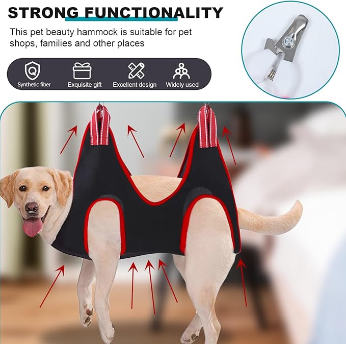 1set Material Pet Nail Trimming Hammock Dog Grooming Accessory Easy to Use
