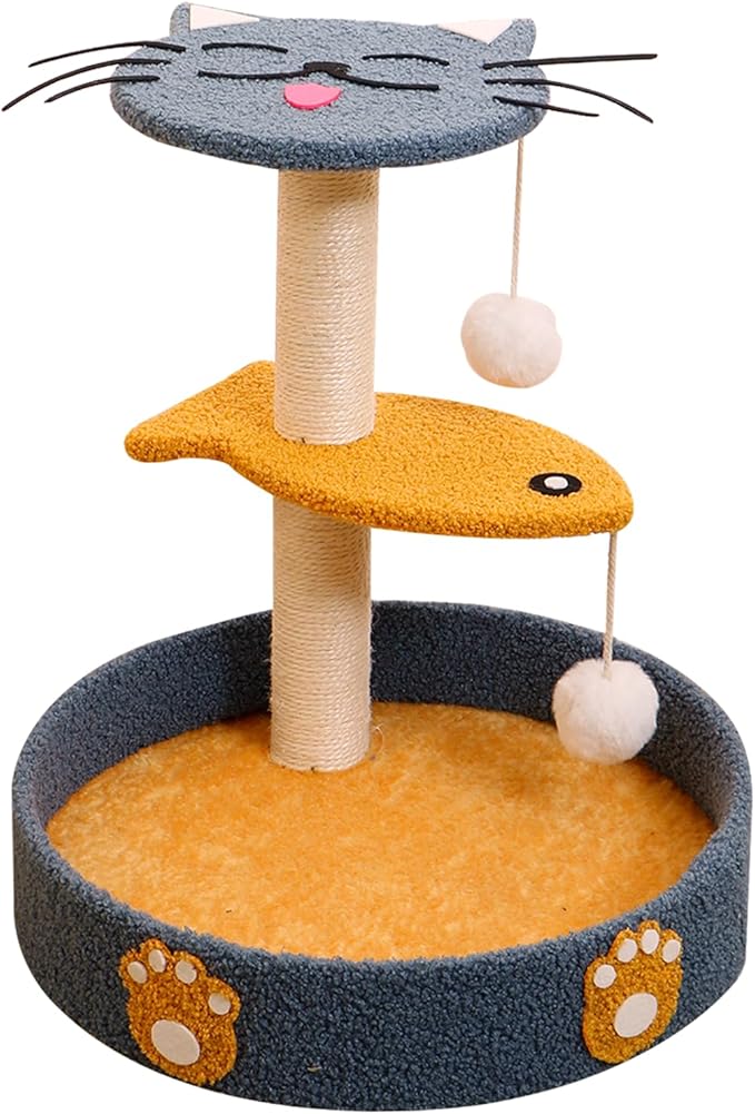 Cat Scratching Posts Cat Tree House Cat Scratching Post Cute Cat Scratcher Cute Scratching Post Cat House in One Blue