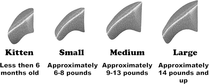 6 Month Supply Soft Nail Caps for Cats Metallic Silver Kitten - Extra Adhesives