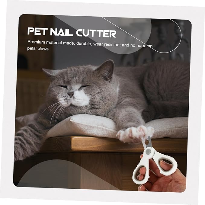 VOSAREA Pet Nail Clipper Safe Handle Cat Claw Cutter for Pets Durable Design Essential Grooming Tool for Dogs and Cats