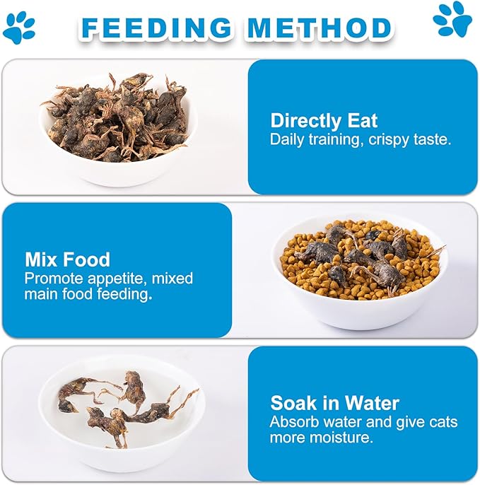 Freeze Dried Little Quail - Single Ingredient Cat and Dog Treats Natural Animal Protein Healthy Tasty Snacks for Training (85g)