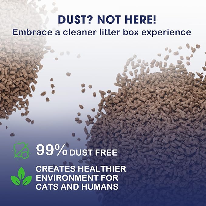 The Original PoopBags Catfidence 100% Organic Bamboo Cat Litter - USDA Certified Biobased - One 7 Lb Bag - One Month Supply
