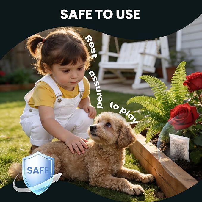 Squirrel Repellent Outdoor, Natural Squirrel Deterrent for Plants, Attic & Bird Feeders, Safe Around Kids & Pets, Helps Keep Squirrels Chipmunk Away from Yard & Garden – 10 Pouches