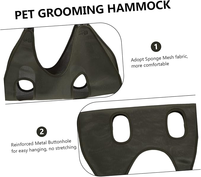 Garneck Cat Dog Nail Trimming Support Portable Grooming Hammock Breathable Beauty Salon Supply