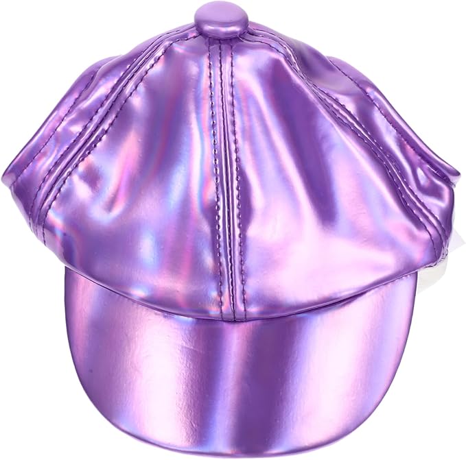 Happyyami Decorative Puppy Baseball Hat Wear-Resistant Dog Accessory Purple M for Small Dogs Outdoor Pet Supplies